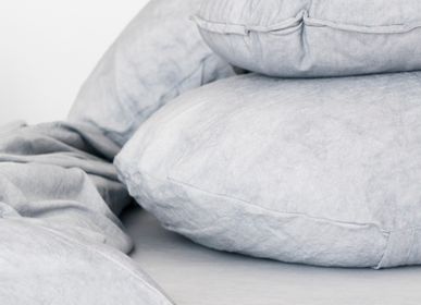 Couettes et oreillers  - Coussin Dot  45cm décoratif en lin, coloris Port  - MIKMAX BARCELONA