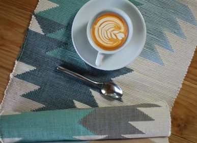 Table linen - Handwoven Interlocking Tapestry Cotton Placemat - OCK POP TOK