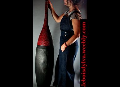 Vases - Salmanazar vase in 2 parts - LE BOIS D'YLVA CREATION CRAKŬ