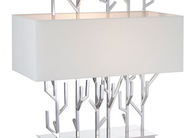 Table lamps -  Carrock Nickel Finish Table Lamp - RV  ASTLEY LTD