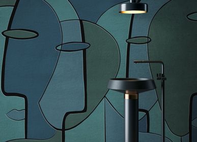 Wallpaper - Innerline Blue Face Wallpaper - LA MAISON MURAEM