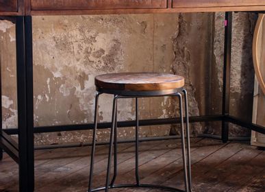 Stools - Factory iron stool stackable - RAW MATERIALS