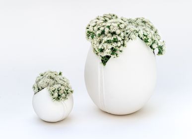 Design objects - TULIPE vase biscuit porcelain H=15,5cm, D=9cm - YLVAYA DESIGN