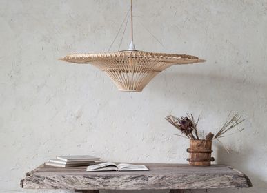 Decorative objects - Rattan Lamp Spin Top - MAHE HOMEWARE