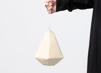 Bags and totes -  FOLD - crystal leather handbag - KENTO HASHIGUCHI