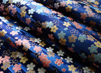 Fabrics - Nishijin Silk Brocade Cherry Blossoms Pattern - NISHIJIN OKAMOTO