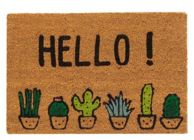 Accessoires de déco extérieure - Paillasson Hello ! Cactus - AUBRY GASPARD