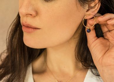 Bijoux - Boucles d'oreilles Lapiz Lazuli. - ESSYELLO