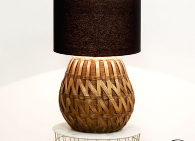 Lampes à poser - Lampe à poser en bambou tressé  - AUBRY GASPARD