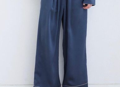 Homewear - Silk Pajama Pants Premium Charcoal  - FOO TOKYO