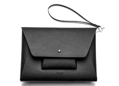 Bags and totes - Clutch Bag - Recycled Leather Made in Europe - ORIGIN LAB