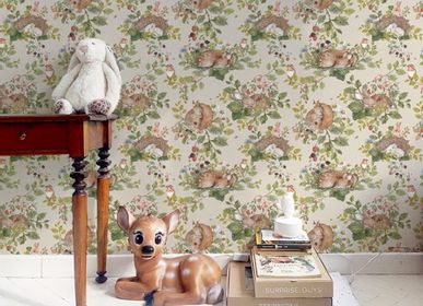 Children's decorative items - Little Sleepy Animals Light DEKORNIK Wallpaper - DEKORNIK