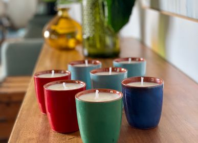 Candles - Aromatic Soy Wax Candle in COLORAMA Tumbler - AUTHENTIQUE LIVING