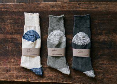 Socks - ORGANIC COTTON 100% RIBBED JAPANESE SOCKS - YAHAE