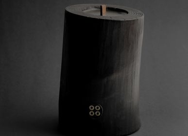 Objets design - OCCULTATION DU VÉTIVER | Bougie d'intérieur en bois brûlé, cire d'abeille et huiles naturelles - WOOD MOOD