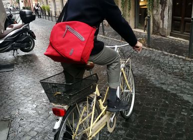 Bags and totes - Handmade  in Rome Bike bag, messenger, in Cordura - ELENA KIHLMAN