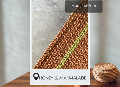 Contemporary carpets - Fern Honey & Marmalade Modified Rug - WEAVEMANILA