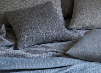 Fabric cushions - HAND KNITTED BABY ALPACA & COTTON CUSHION 40x40cm - MY ALPACA