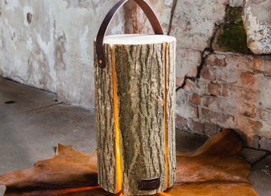 Floor lamps - Wood Light - Ash Wood L | Leather Edition  - LEDR