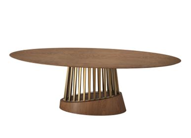 Tables Salle à Manger - Table de salle à manger « Soleil Elipse - ZAGAS FURNITURE