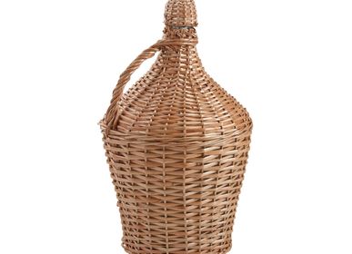 Accessoires pour le vin - Dame-Jeanne in glass and wicker buff - AUBRY GASPARD