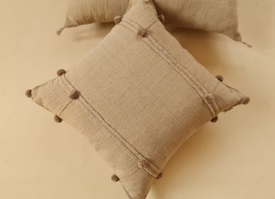 Coussins textile - Housse de coussin Lawalue en coton tissé à la main, teint à la main, teint à la main et cousu - HER WORKS