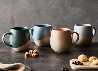 Tasses et mugs - Barbary & Oak Lot de 4 mugs colorés avec base non émaillée - RKW LTD