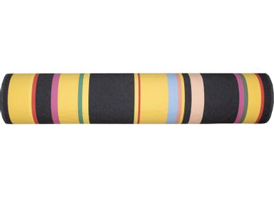 Fabrics - TABLECLOTHS “POLLESTRES” Black/Yellow - LES TOILES DU SOLEIL