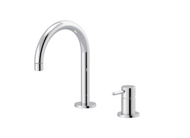 Lavabos - Plug | 2-hole single-lever wahsbasin mixer, spout 165mm, with push-up waste - RVB