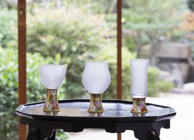 Wine accessories - Sake glass Fusion of glassware and KUTANI YAKI - ISHIZUKA GLASS CO., LTD.