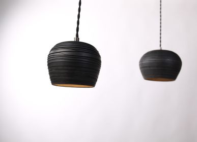 Hanging lights - Wasa raku smoked scarified - NEXEL EDITION