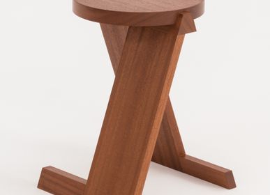 Stools - Mahogany stool / Aleksander Oniszh - NÓW.NEW CRAFT POLAND