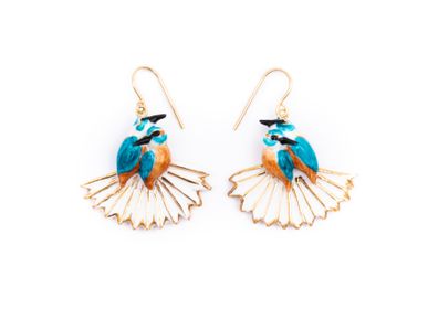 Jewelry - Birds on a fan earrings - NACH