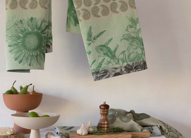 Kitchen linens - Soleil Au Jardin Tea Towel - LE JACQUARD FRANCAIS