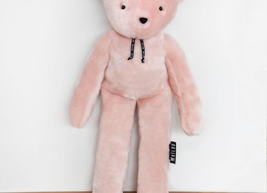 Jouets enfants - Peluche géante - Ours Bulle - 80 cm - Rose - Made in France - MAILOU TRADITION