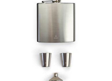 Gifts - Stainless Steel Flask and Shotglass Set - SOCIETY