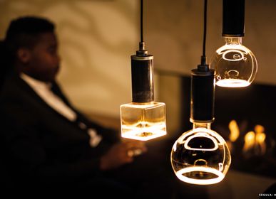 Lightbulbs for indoor lighting - LED FLOATING GLOBE 80 CLEAR GLASS - SEGULA LED LIGHTING