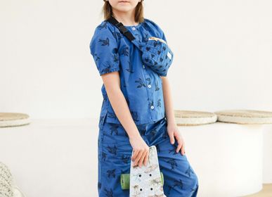 Homewear textile - Pyjama kids en coton bio - Blue bird - HOLI AND LOVE