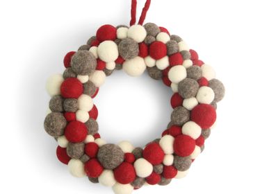 Autres décorations de Noël - Bonhomme de neige en feutre fabriqué à la main - Commerce équitable - Décoration de Noël - Design danois - GRY & SIF