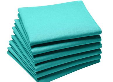 Tea towel - Cambrai Turquoise / Tablecloth and napkin - COUCKE