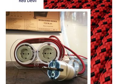 Decorative objects - Extension Cord for 4 Plugs - Red Devil - OH INTERIOR DESIGN