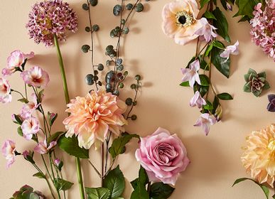 Floral decoration - Dahlia et rose - LOU DE CASTELLANE - Fleurs artificielles plus vraies que nature  - LOU DE CASTELLANE
