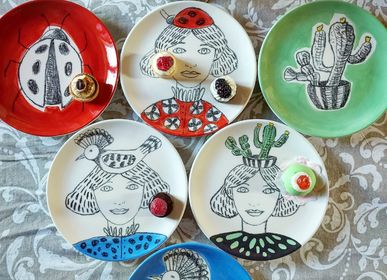 Everyday plates - SELF PORTRAIT PLATTERS UNIQUE DESIGN - MOSCHE BIANCHE