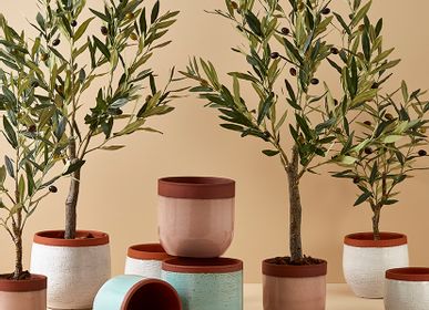 Floral decoration - Olive tree and planters - LOU DE CASTELLANE - artificial plants and flowers - LOU DE CASTELLANE