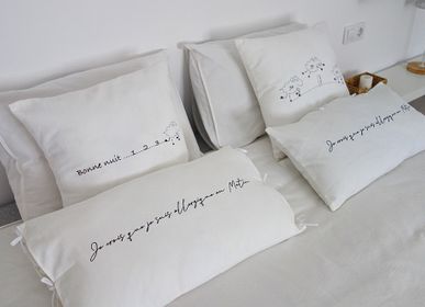 Cushions - The “Les Nuits Blanche” cushions 100% cotton - &ATELIER COSTÀ
