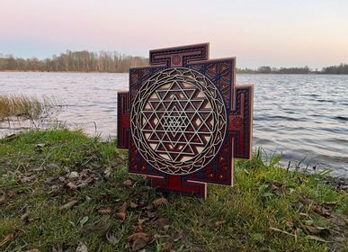 Autres décorations murales - Mandala Sri Yantra, géométrie sacrée - BHDECOR