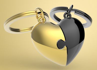 Bags and totes - Puzzle Heart Key Chain - METALMORPHOSE
