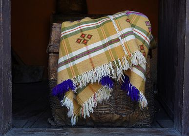 Throw blankets -  Throw SELSHO - BHUTAN TEXTILES