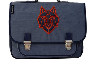 Sacs et cartables enfants - CARTABLE LOUP BLEU - CARAMEL&CIE
