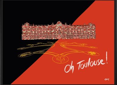 Tableaux - Tableau collection Toulouse (Zig zag et Verres illustres) - FTORCY